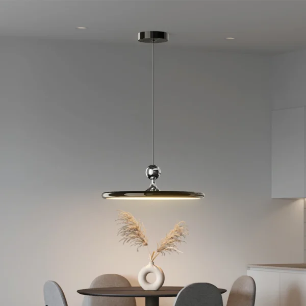 15.7” Modern Dimmable LED Pendant Light with Remote for Kitchen & Dining - Image 2