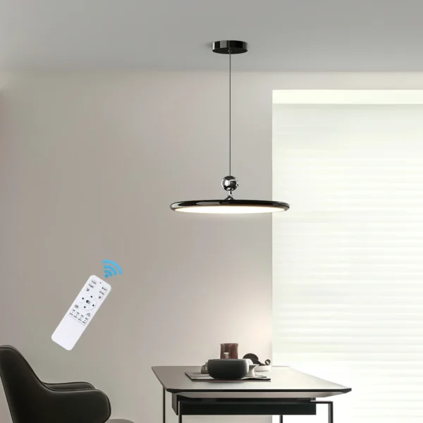 15.7” Modern Dimmable LED Pendant Light with Remote for Kitchen & Dining - Image 4