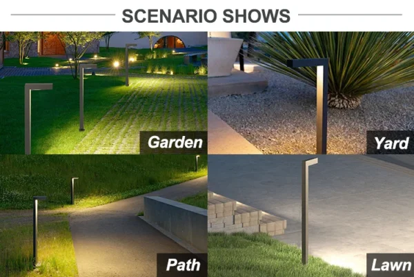 12V LED Bollard Pathway Light, IP65 Waterproof Landscape Garden Outdoor Lighting - Image 4