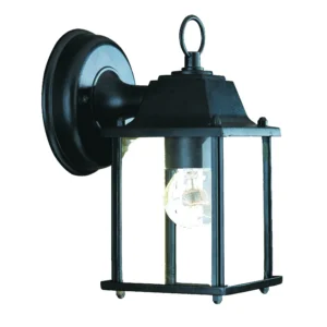 HMS Outdoor Wall Light – Matte Black, 3000K Warm White, Waterproof