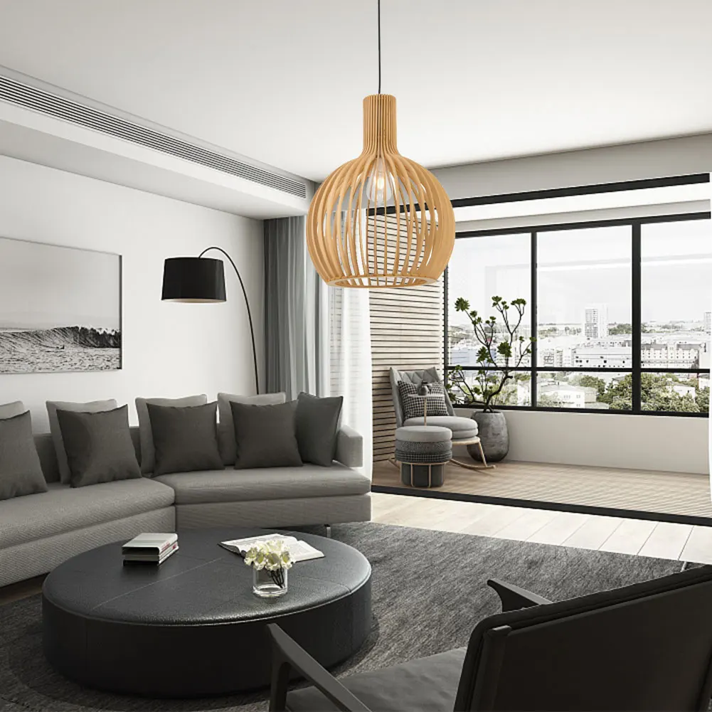 Vintage Flush Mount Pendant Light – Single E26 Ceiling Lamp - Image 6