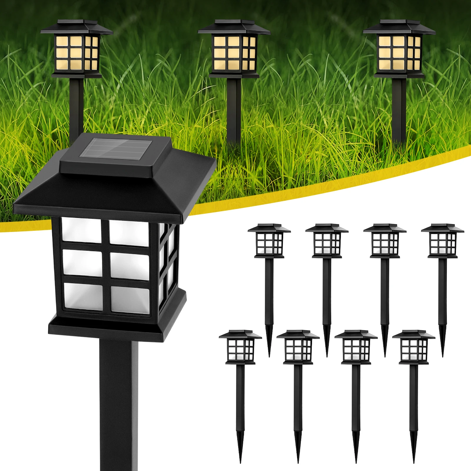 Solar LED Pathway Lights – IP65 Waterproof Outdoor Landscape Lighting - Image 2