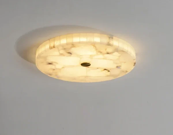 Modern 2025 White Marble LED Ceiling Chandelier for Living Room - Image 6