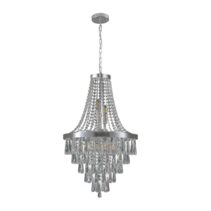 Chromium Crystal Chandelier – Large Luxury Contemporary Ceiling Light