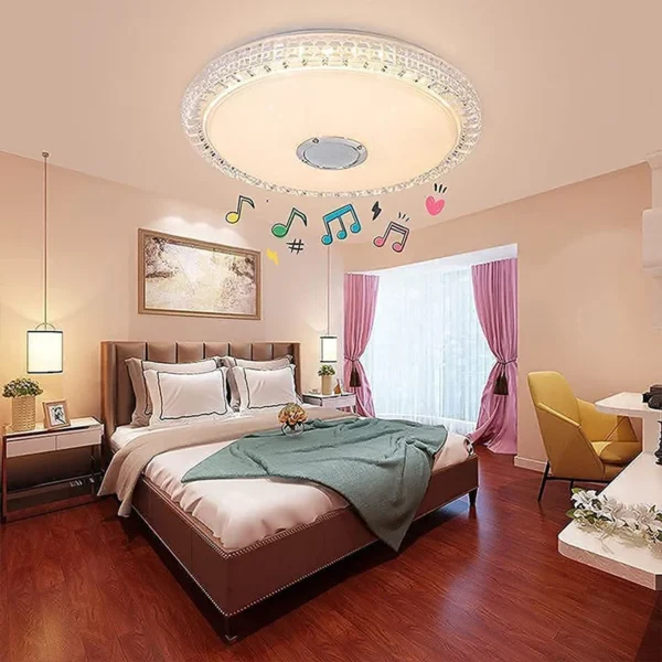 Smart LED RGB Ceiling Light with Bluetooth Music - Image 4