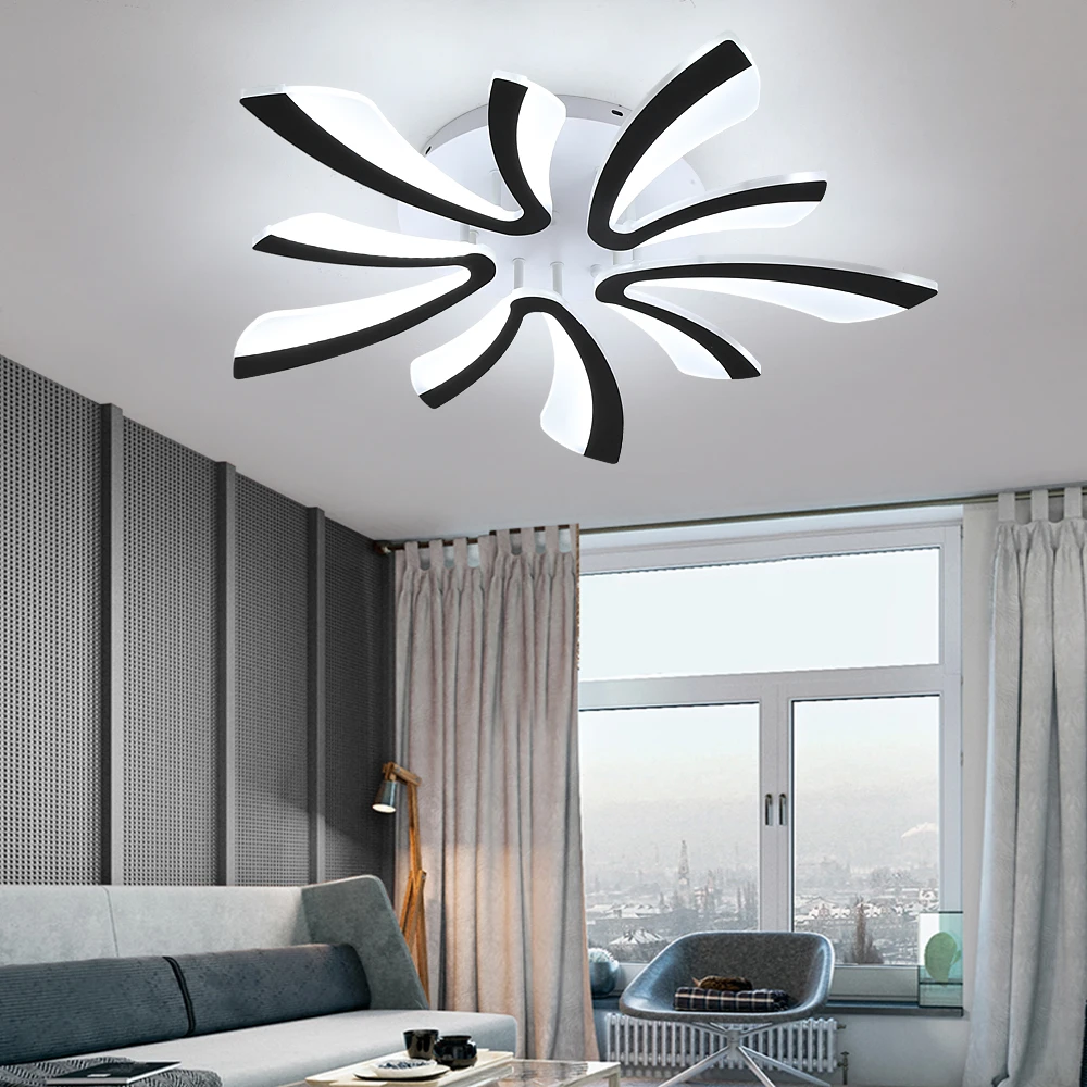 Modern LED Acrylic Ceiling Light – Dimmable Chandelier Fixture - Image 2