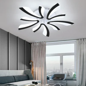 Modern LED Acrylic Ceiling Light – Dimmable Chandelier Fixture