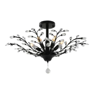 Vintage Crystal Chandelier, Branch Pendant Light for Living Room & Foyer ✨💡
