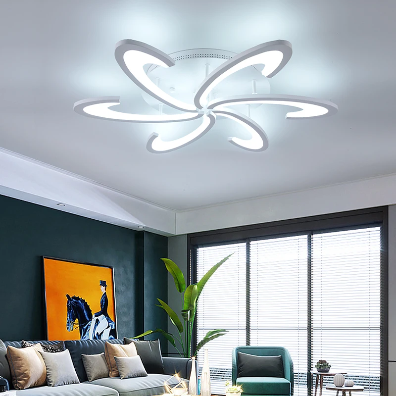 Modern LED Acrylic Ceiling Light – Dimmable Chandelier Fixture - Image 5