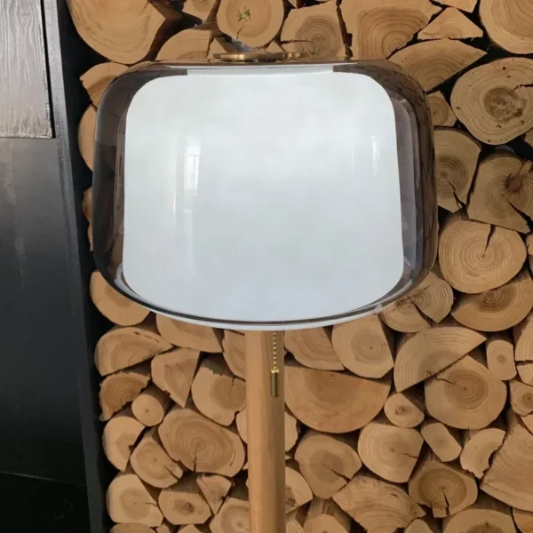 Modern Nordic Glass Floor Lamp – Decorative Bedside & Living Room Light - Image 5