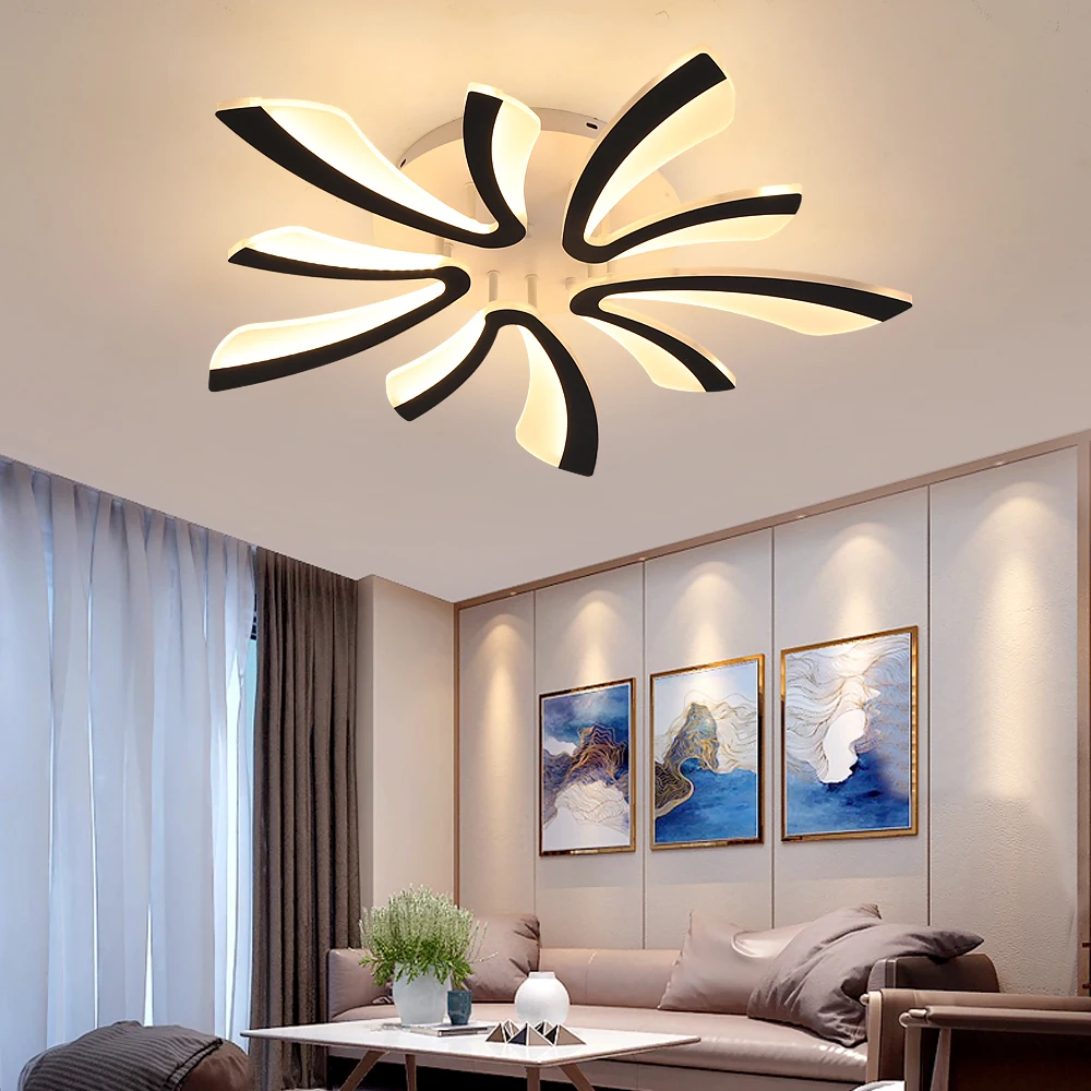 Modern LED Acrylic Ceiling Light – Dimmable Chandelier Fixture - Image 3