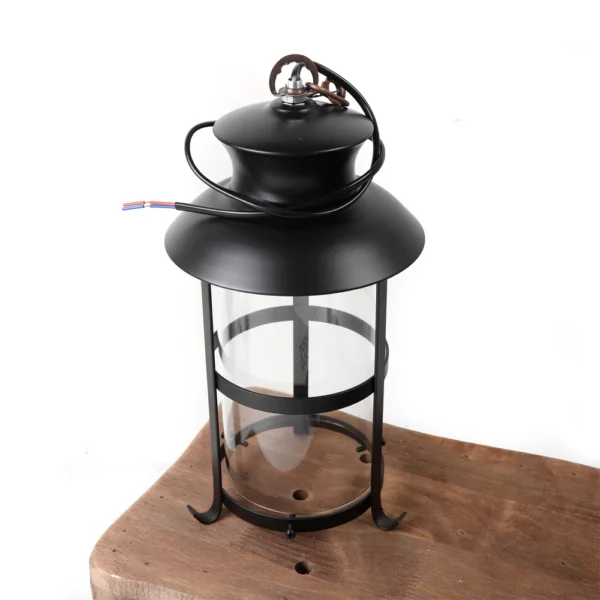 Rustic 3-Light Farmhouse Chandelier, Vintage Wood Pendant Ceiling Lamp for Kitchen - Image 6