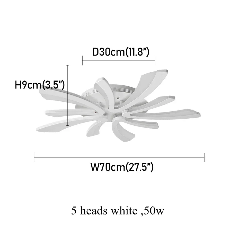 Modern LED Acrylic Ceiling Light – Dimmable Chandelier Fixture - Image 8