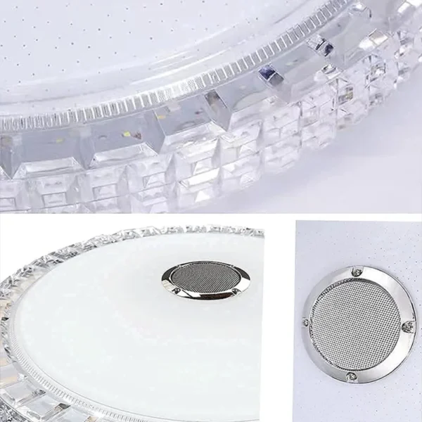 Smart LED RGB Ceiling Light with Bluetooth Music - Image 6