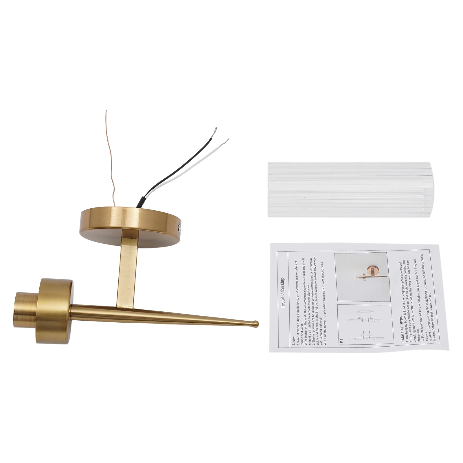 Modern Gold Wall Sconce Light – Single Head Hardwired Fixture, E26 Bulb - Image 10