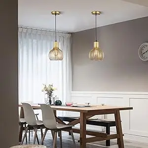 Vintage Flush Mount Pendant Light – Single E26 Ceiling Lamp - Image 12