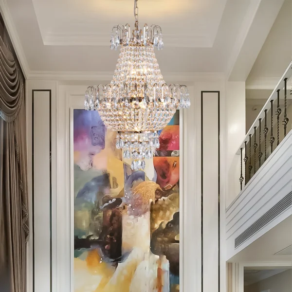 ARLGSITE Gold Crystal Chandelier Light for Living & Dining Room - Image 4
