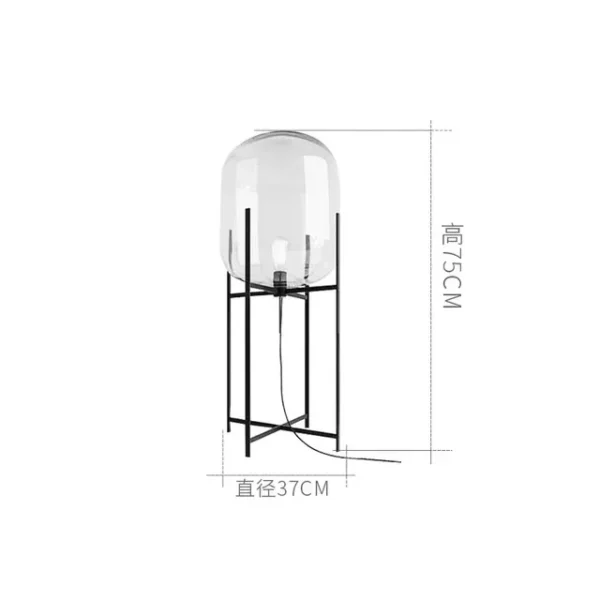 LED Glass Ball Floor Lamp – Modern Decorative Light - Image 12