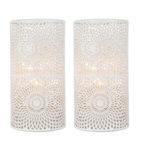 Modern Nordic Cylinder Table Lamp Set – Battery Powered LED