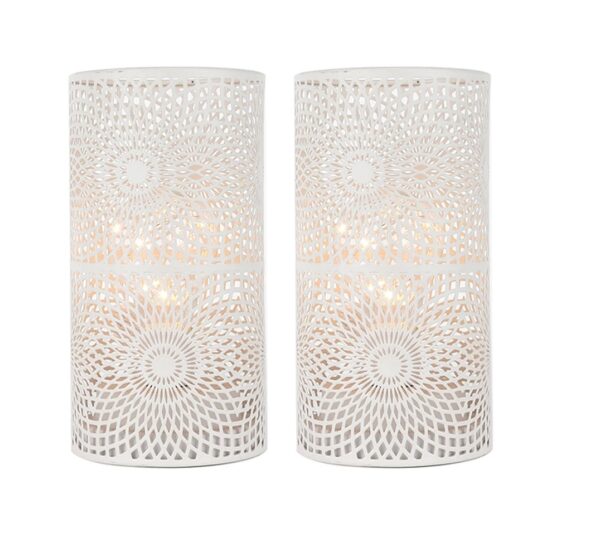 Modern Nordic Cylinder Table Lamp Set – Battery Powered LED