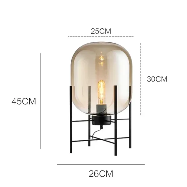 LED Glass Ball Floor Lamp – Modern Decorative Light - Image 9