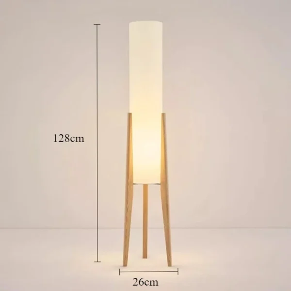 Japanese Wabi-Sabi Solid Wood Floor Lamp | Retro Standing Lamp E27 - Image 8