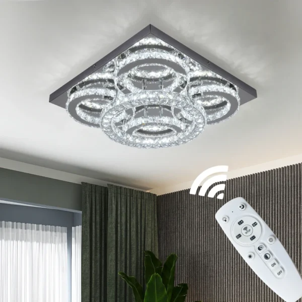 K9 Crystal Pendant Light for Living & Dining Room - Image 4