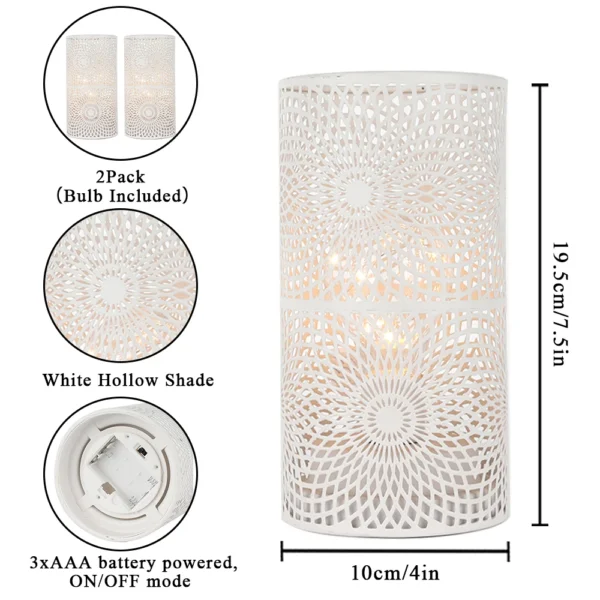 Modern Nordic Cylinder Table Lamp Set – Battery Powered LED - Image 6