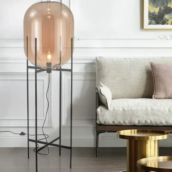 LED Glass Ball Floor Lamp – Modern Decorative Light - Image 7