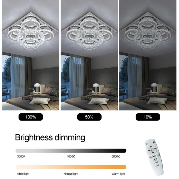 K9 Crystal Pendant Light for Living & Dining Room - Image 5