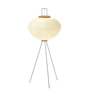 Japanese Rice Paper Floor Lamp – Vintage E27 Standing Light