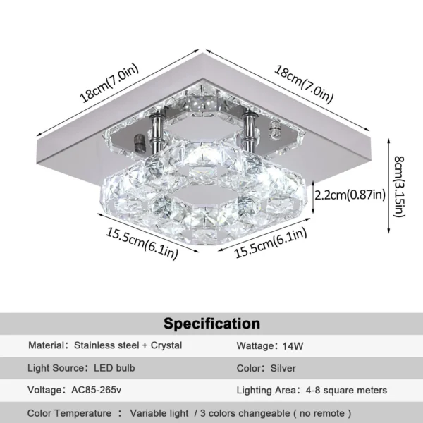 K9 Crystal Pendant Light for Living & Dining Room - Image 8