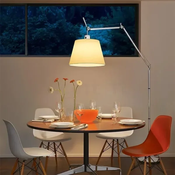 Italian Rocker Arm LED Floor Lamp – Adjustable Reading & Sofa Light - Image 3