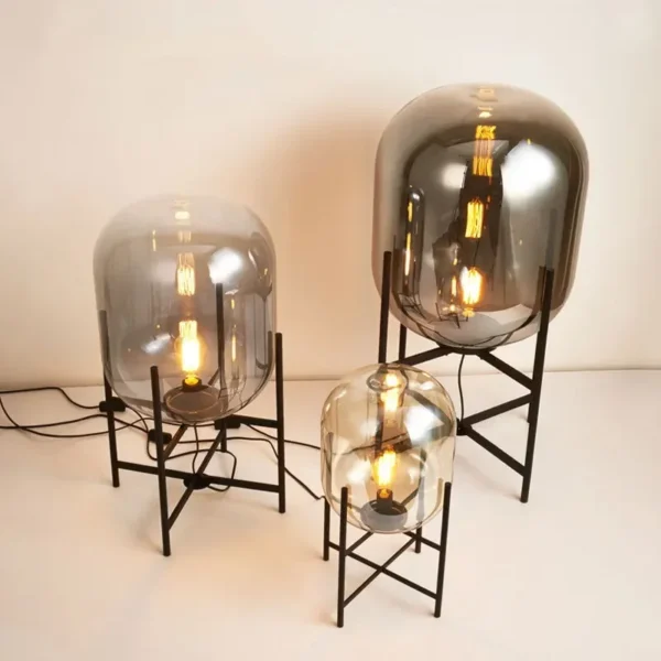 LED Glass Ball Floor Lamp – Modern Decorative Light - Image 4
