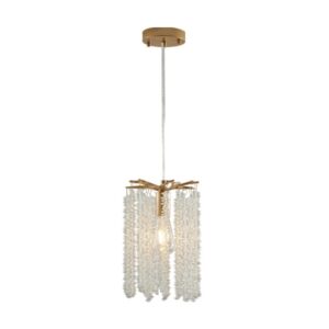 Luxury 3-Pack Crystal Pendant Lights – Elegant Gold Waterfall Chandelier