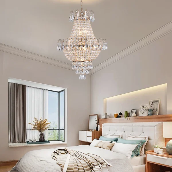 ARLGSITE Gold Crystal Chandelier Light for Living & Dining Room - Image 11
