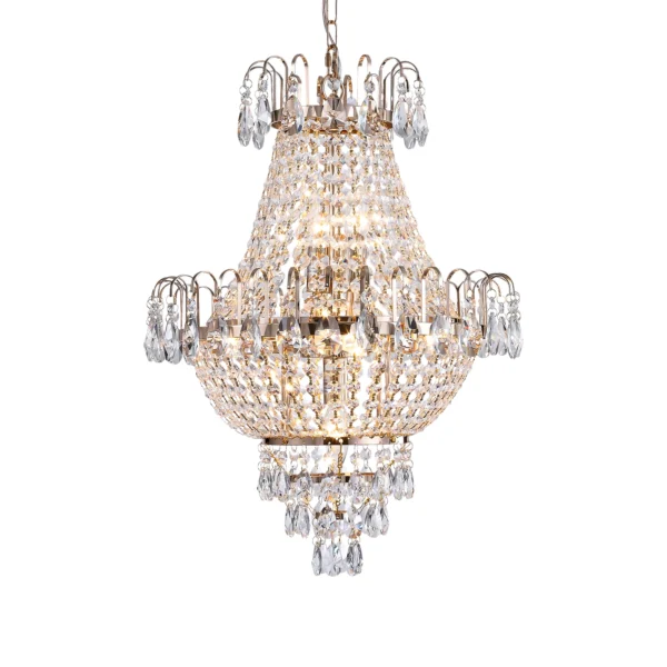 Luxury Gold K9 Crystal Chandelier Ceiling Light