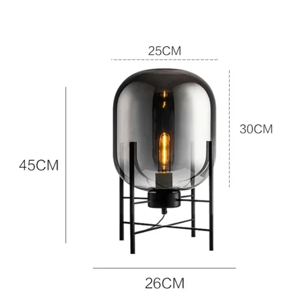 LED Glass Ball Floor Lamp – Modern Decorative Light - Image 10