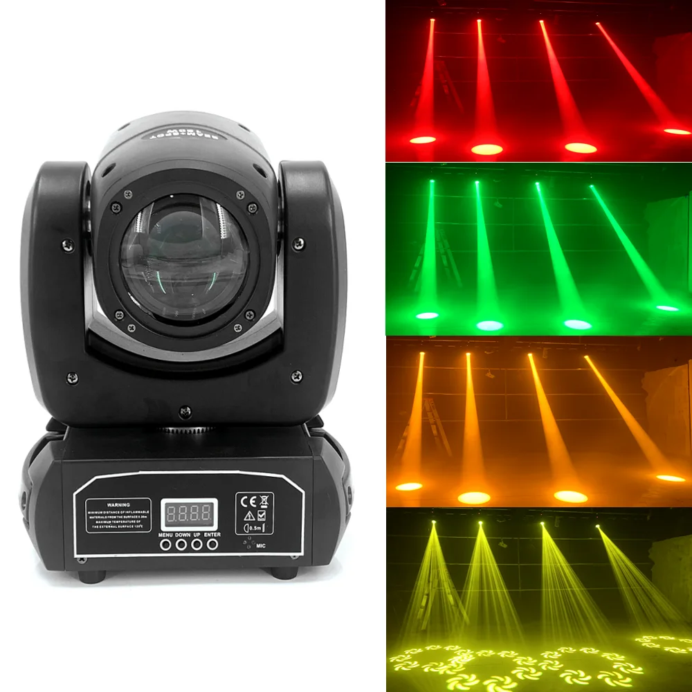 Mini 120W Moving Head Lights (2PCS) – Beam Spot with 8 Rotating Prisms - Image 7