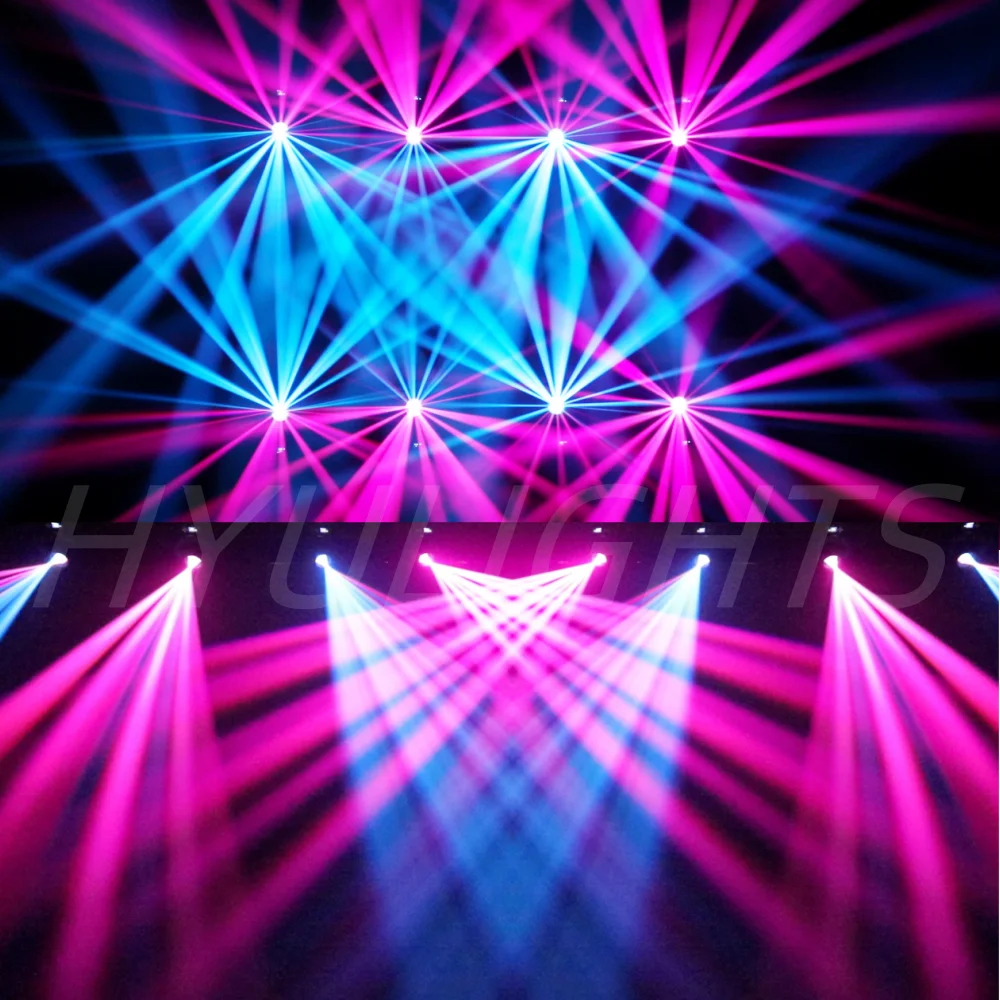 Mini 200W LED Moving Head Beam & Spot – 2PCS with Gobos & Prisms - Image 13