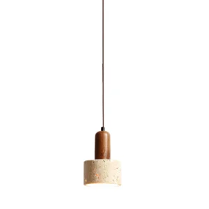 Japanese Minimalist Cement Pendant Light for Bedroom & Living Room