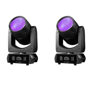 Mini 200W LED Moving Head Beam & Spot – 2PCS with Gobos & Prisms