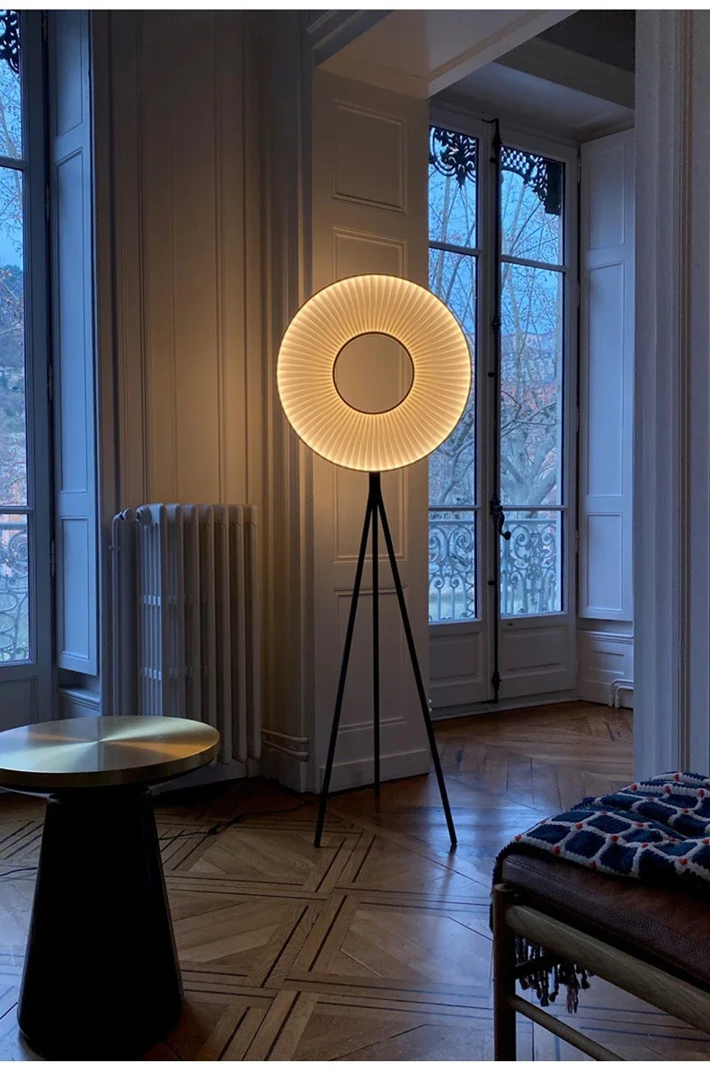 Minimalist Nordic Pleated Fabric Floor Lamp - Image 18