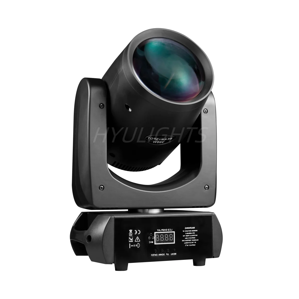 Mini 200W LED Moving Head Beam & Spot – 2PCS with Gobos & Prisms - Image 2
