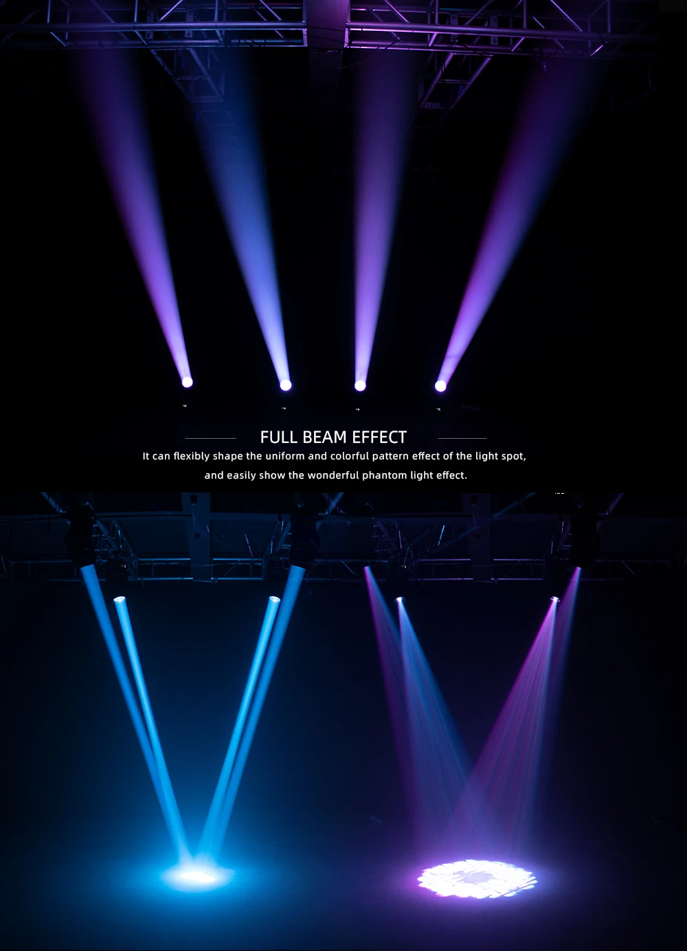 SHEHDS 150W LED Moving Head Beam – 2PCS Stage & Wedding Lights - Image 19