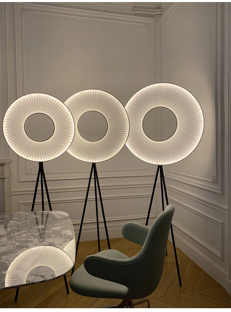 Minimalist Nordic Pleated Fabric Floor Lamp - Image 15