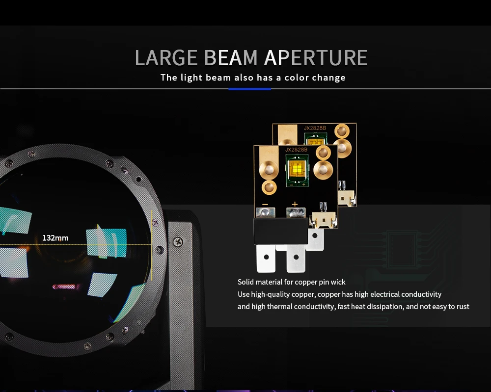 SHEHDS 150W LED Moving Head Beam – 2PCS Stage & Wedding Lights - Image 18