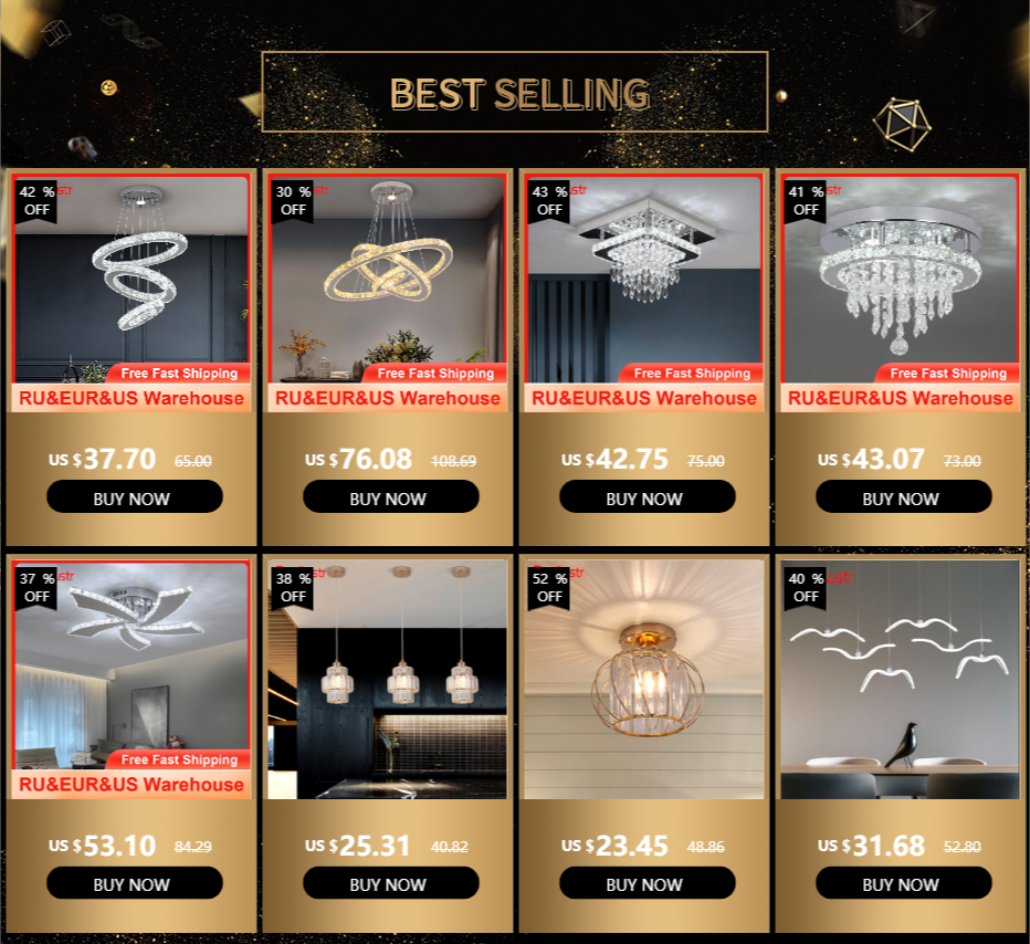 Modern Crystal LED Chandelier – Stainless Steel Ceiling Pendant Light for Dining & Living Room - Image 9