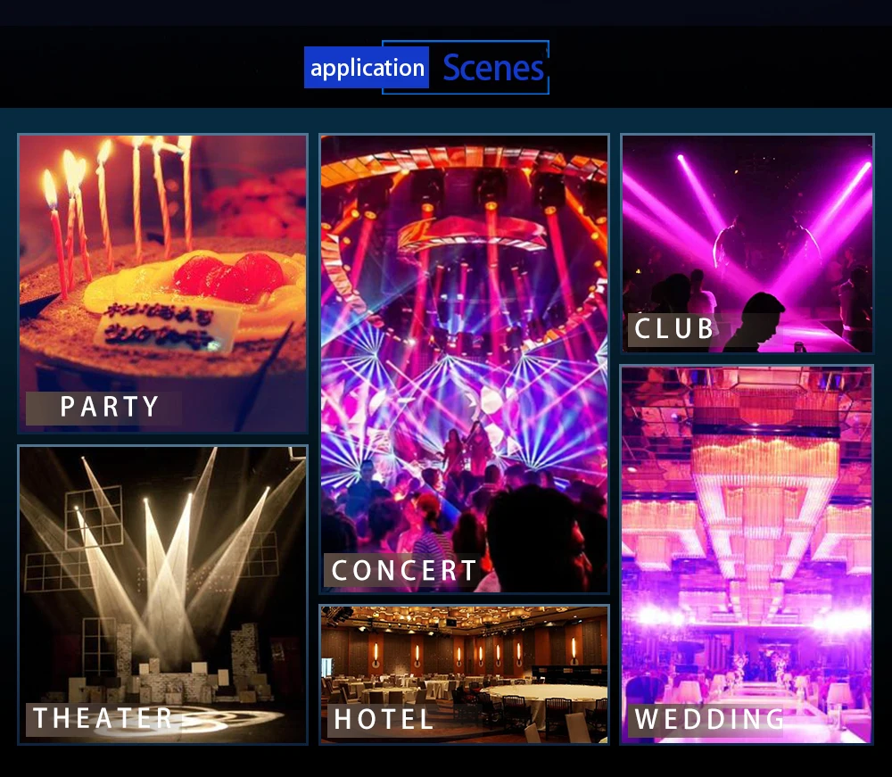 SHEHDS 150W LED Moving Head Beam – 2PCS Stage & Wedding Lights - Image 9