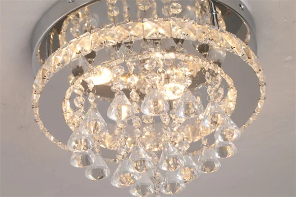 Modern Crystal LED Chandelier – Stainless Steel Ceiling Pendant Light for Dining & Living Room - Image 22